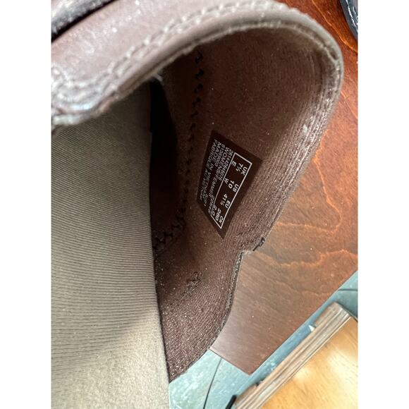 Women’s Clark’s dark brown slip on mules - Picture 4 of 9